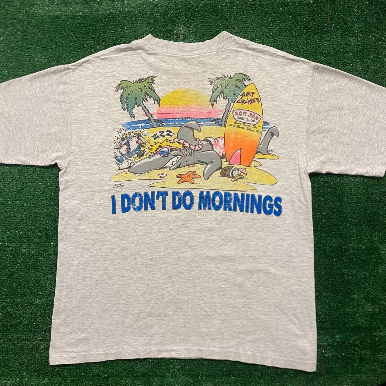 Vintage 90s Ron Jon Surf Tshirt Crazy back Graphic | Depop