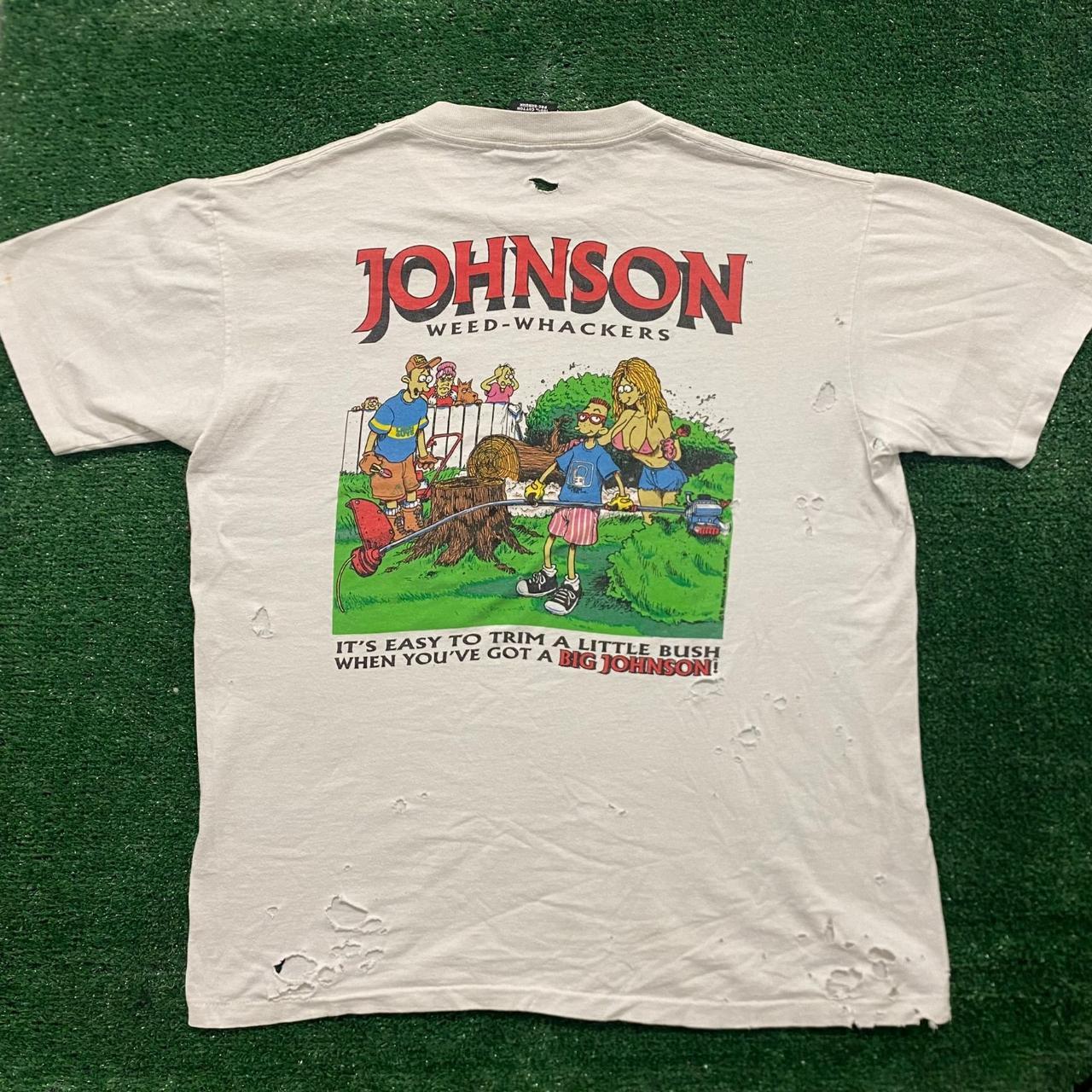 Vintage 90s Big Johnson Weed Whacker Single Stitch | Depop