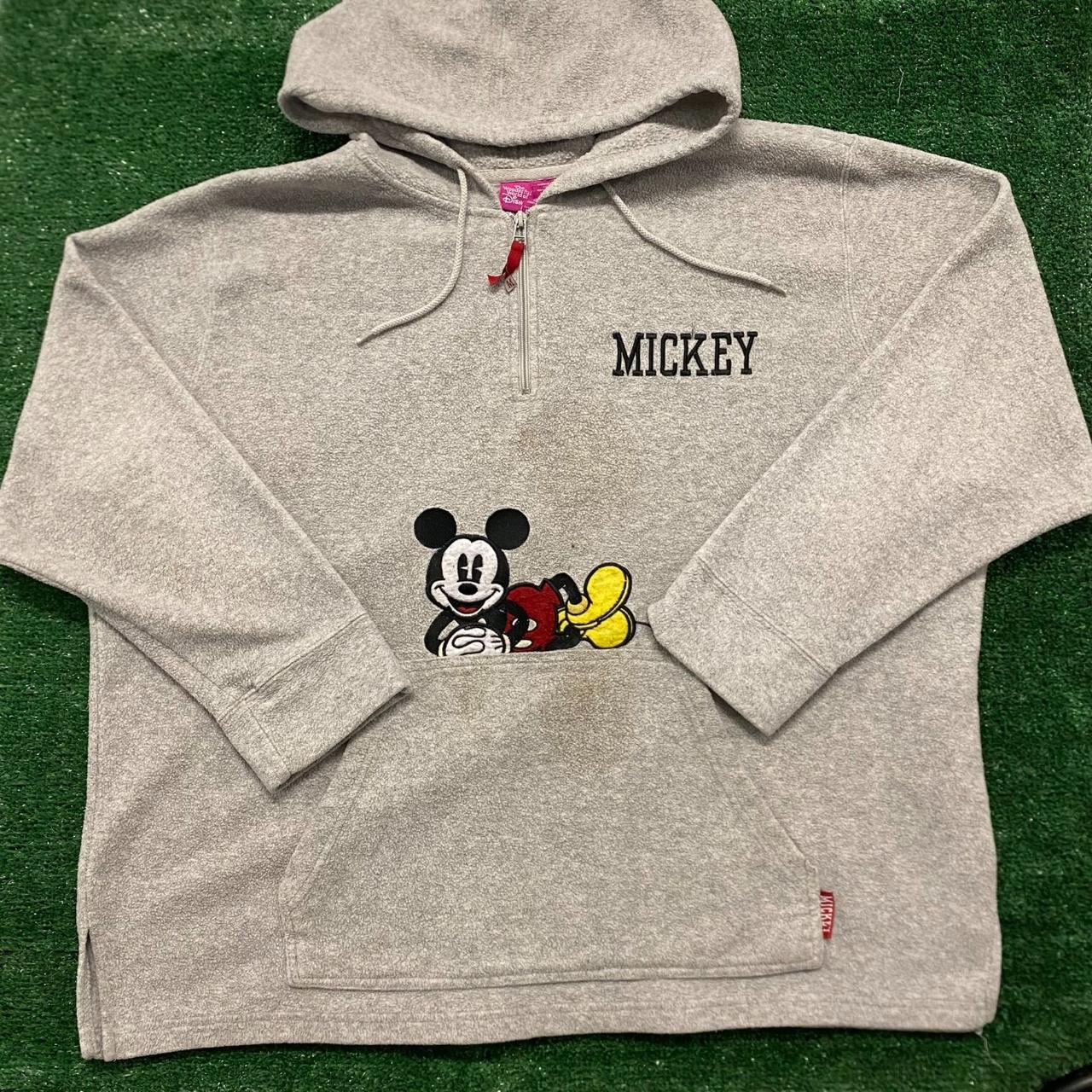 The Wonderful World of Disney Mickey Mouse Hoodie Sweatshirt Grey