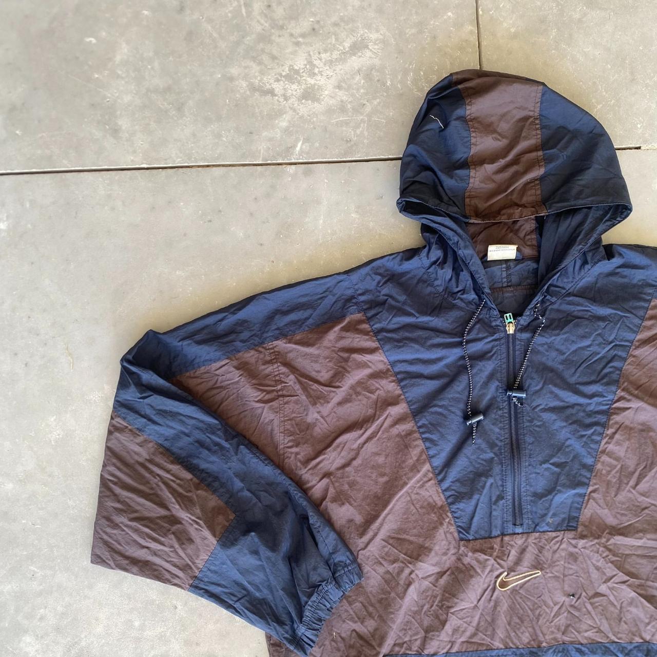 Vintage 90s Nike Center Swoosh Jacket Hooded | Depop