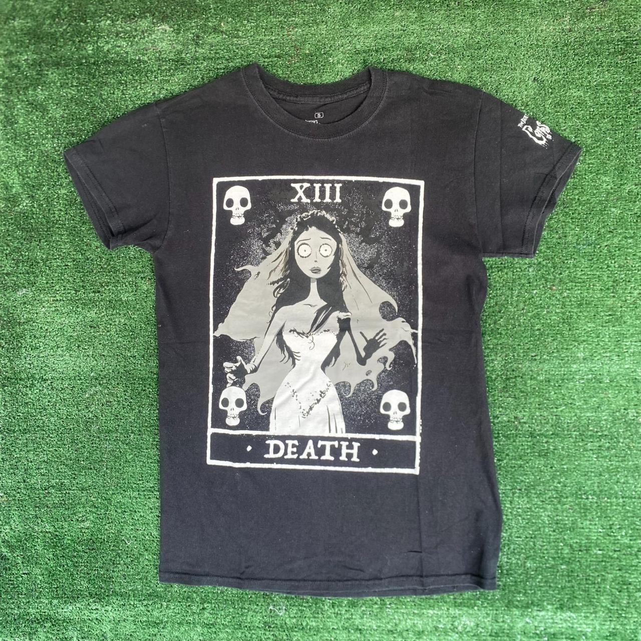 Tim Burton Corpse Bride Shirt Tarot Goth Skull Death | Depop