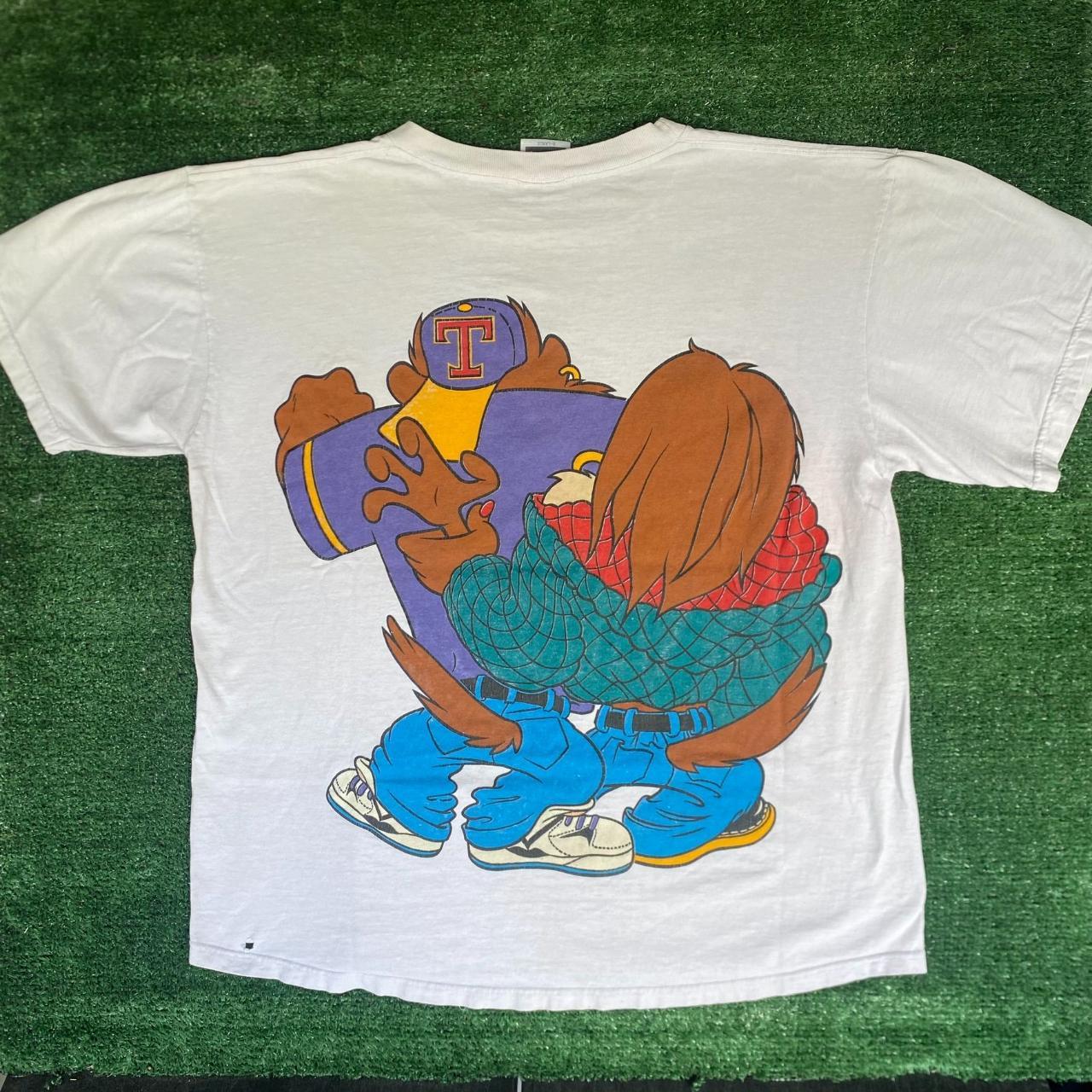 Vintage 90s Taz Looney Tunes Shirt All Over Print | Depop