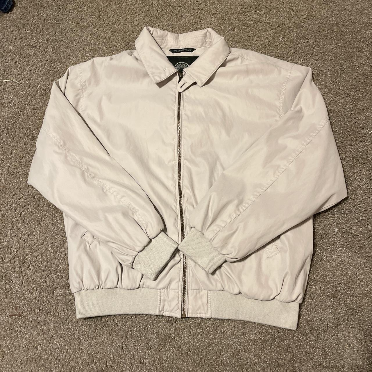 Weatherproof Men's Cream Jacket Depop