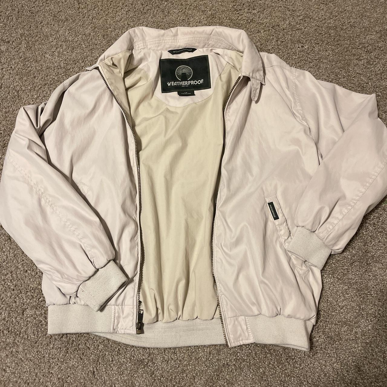 Weatherproof Men's Cream Jacket Depop