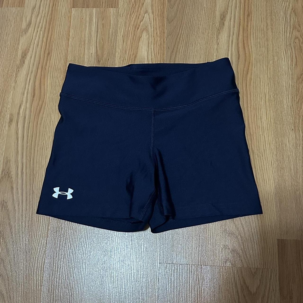 Navy blue under armour spandex best sale