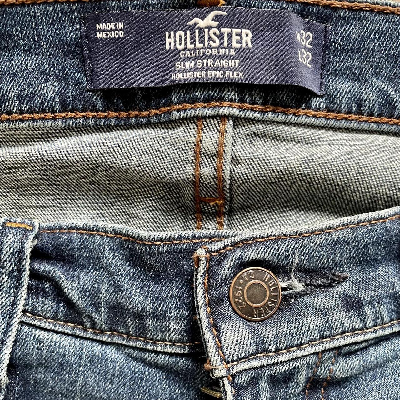 hollister jeans slim straight hollister epic - Depop