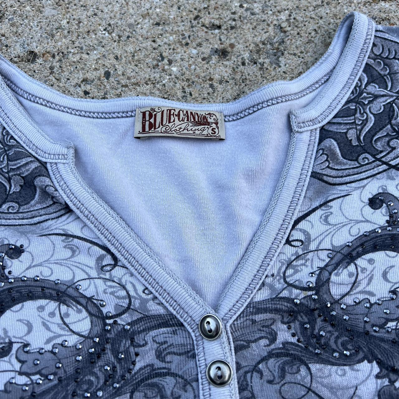 women’s blue canyon clothing small shirt this one... Depop