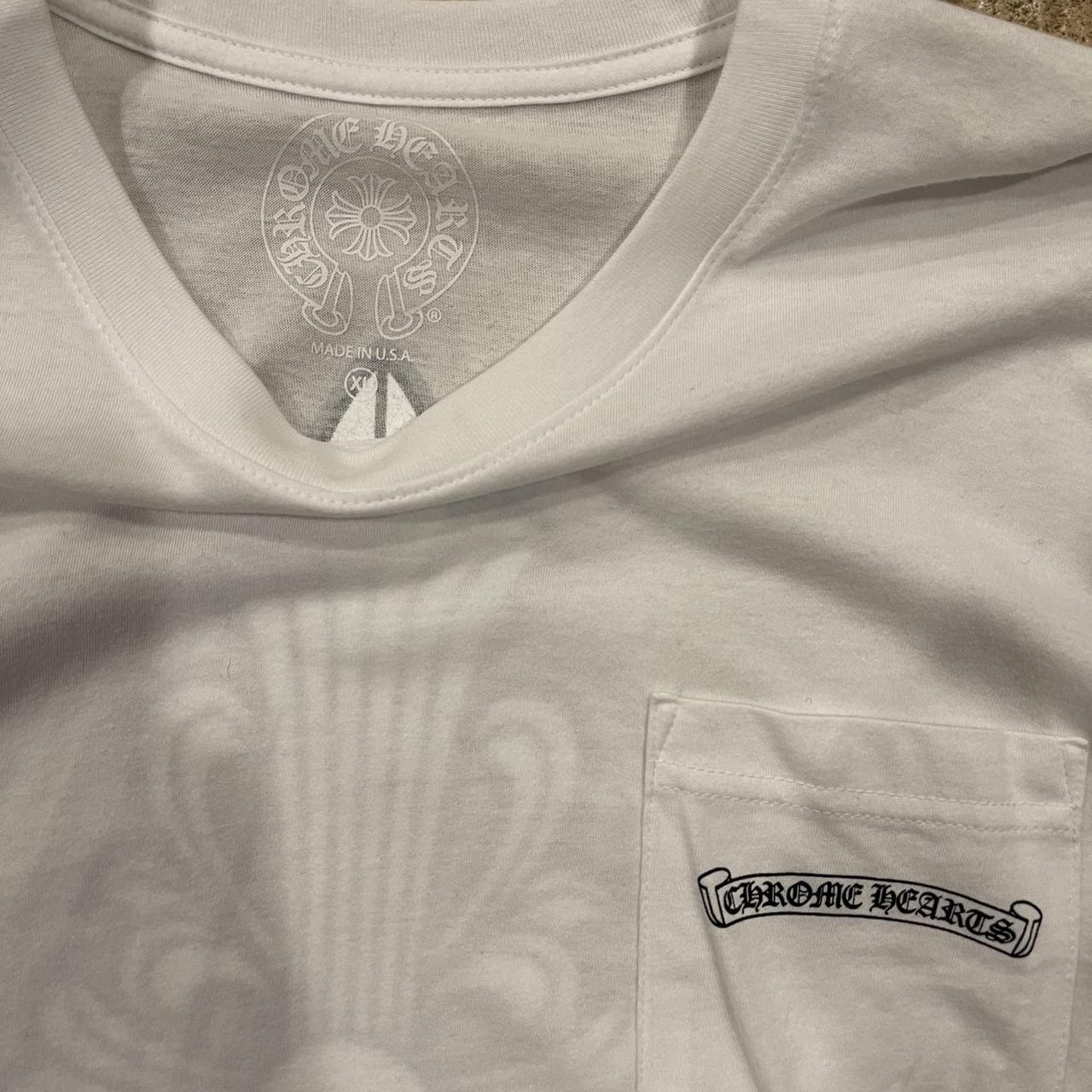 Chrome Hearts Floral Cross Horseshoe Logos White | Depop Chrome Hearts Floral Cross Horseshoe Logos White | Depop