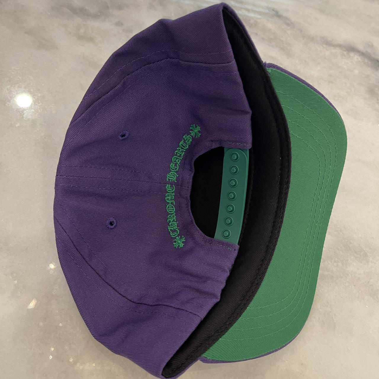 Chrome Hearts Purple / Green CH Logo Baseball | Depop