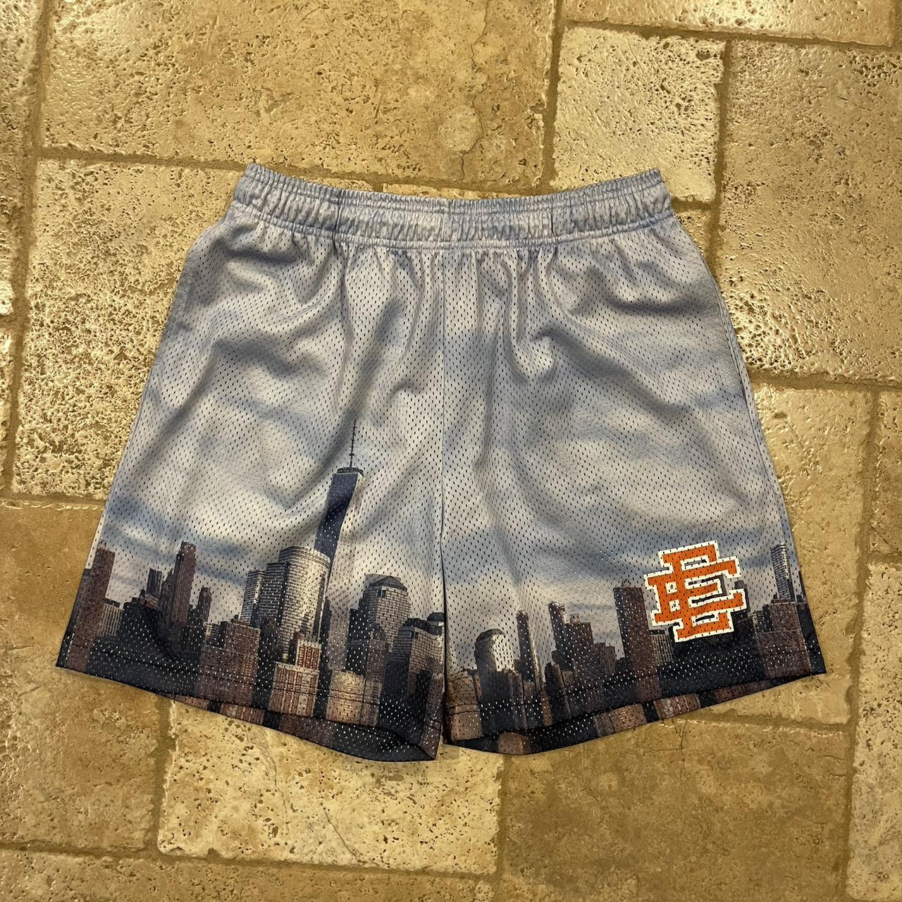 Eric Emanuel NEW YORK CITY SKYLINE Black Shorts