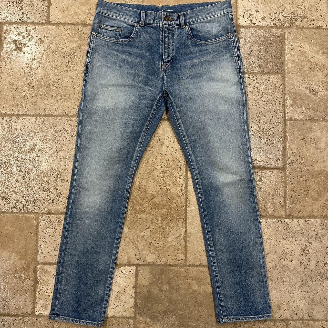 Saint Laurent Paris D21 Santa Monica Blue Denim... - Depop