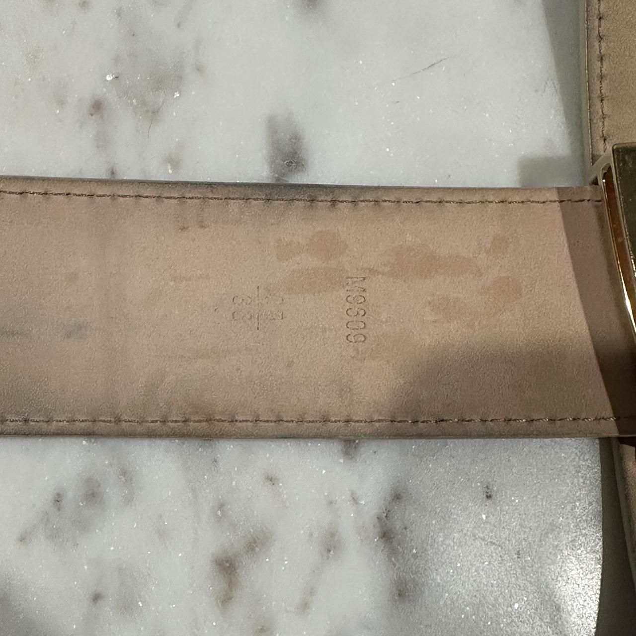 Louis Vuitton LV Initiales 40mm Gold White Damier Azur Belt
