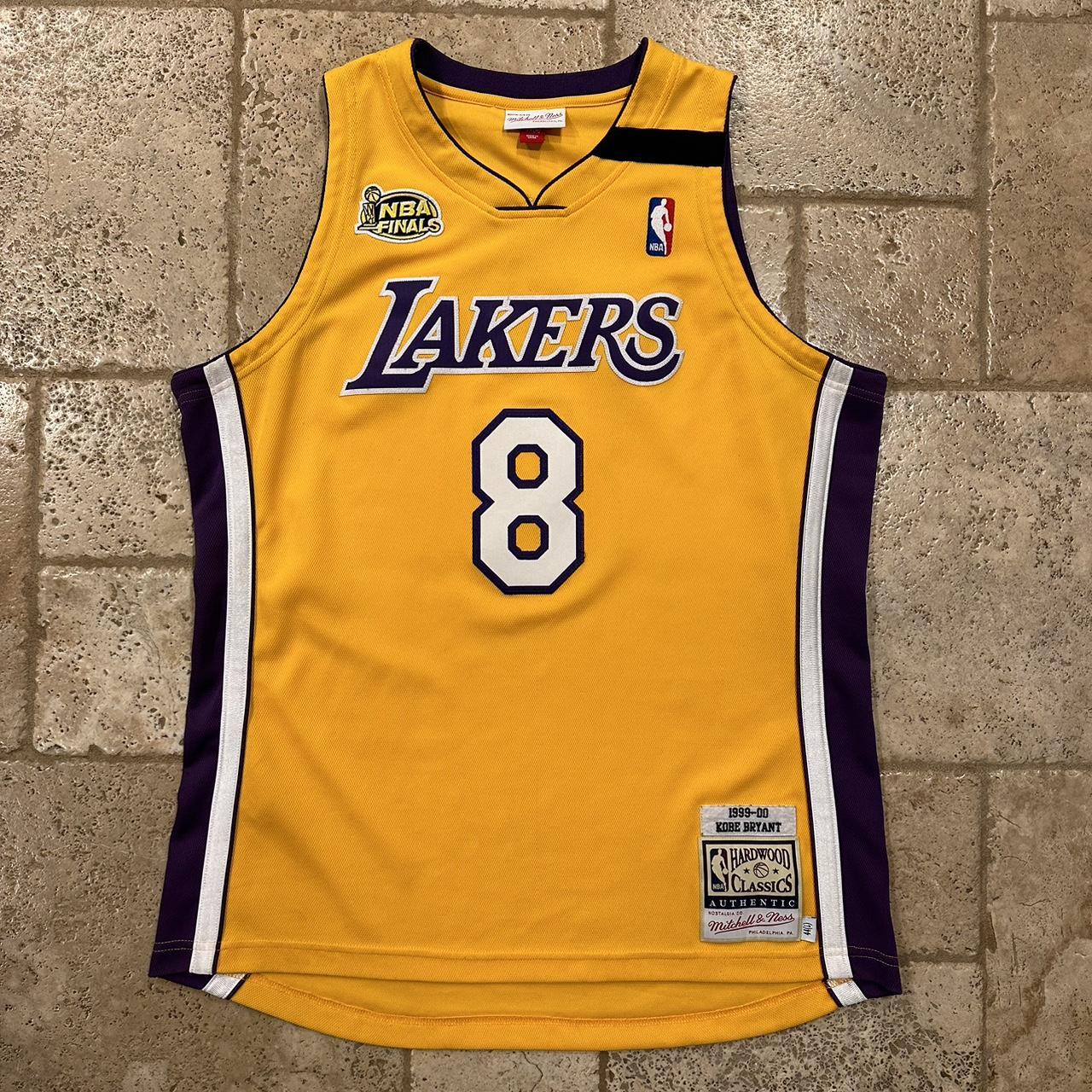 Men's Los Angeles Lakers Kobe Bryant Mitchell & Ness Gold/Purple 1999-00  Hardwood Classics Authentic