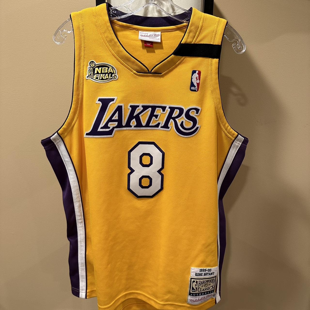 Men's Los Angeles Lakers Kobe Bryant Mitchell & Ness Gold/Purple 1999-00  Hardwood Classics Authentic