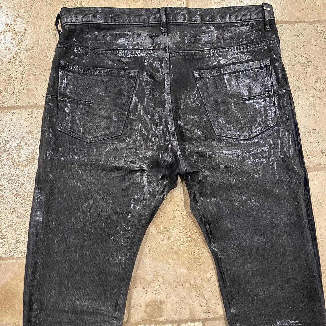 Dior x Hedi Slimane AW05 Black Grey Waxed Luster | Depop