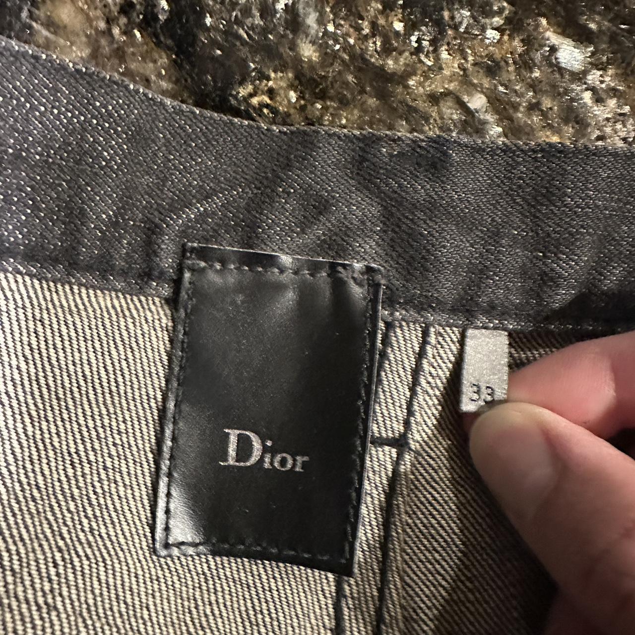 Dior x Hedi Slimane AW05 Black Grey Waxed Luster | Depop