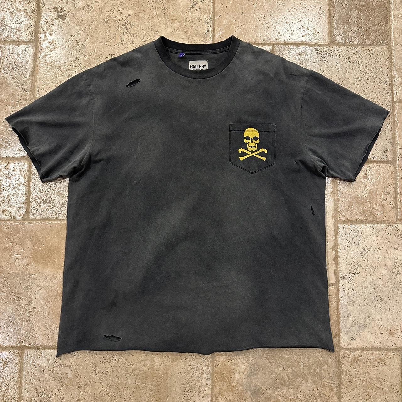 Gallery Dept Skull Crossbones Zip SS23 Distressed | Depop