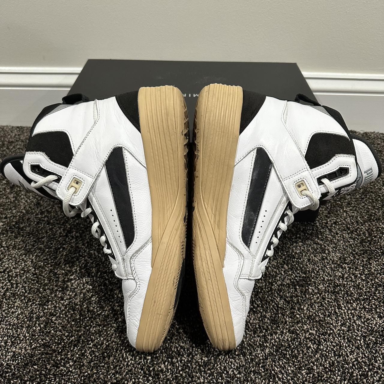 Puma x Rhude x Kuzma Mid White/Black Clyde Depop
