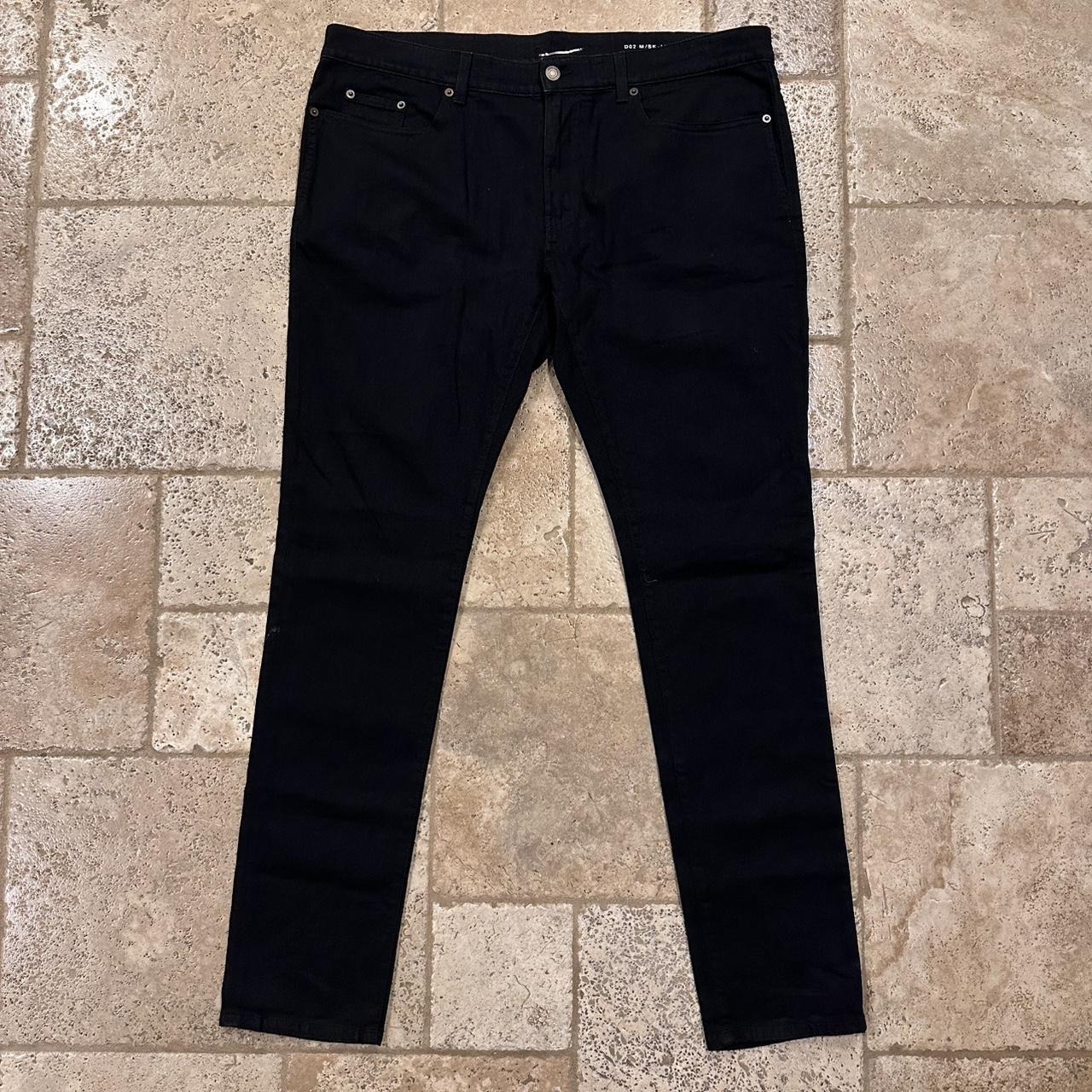 Saint Laurent Paris x Hedi Slimane D10 Skinny Black | Depop