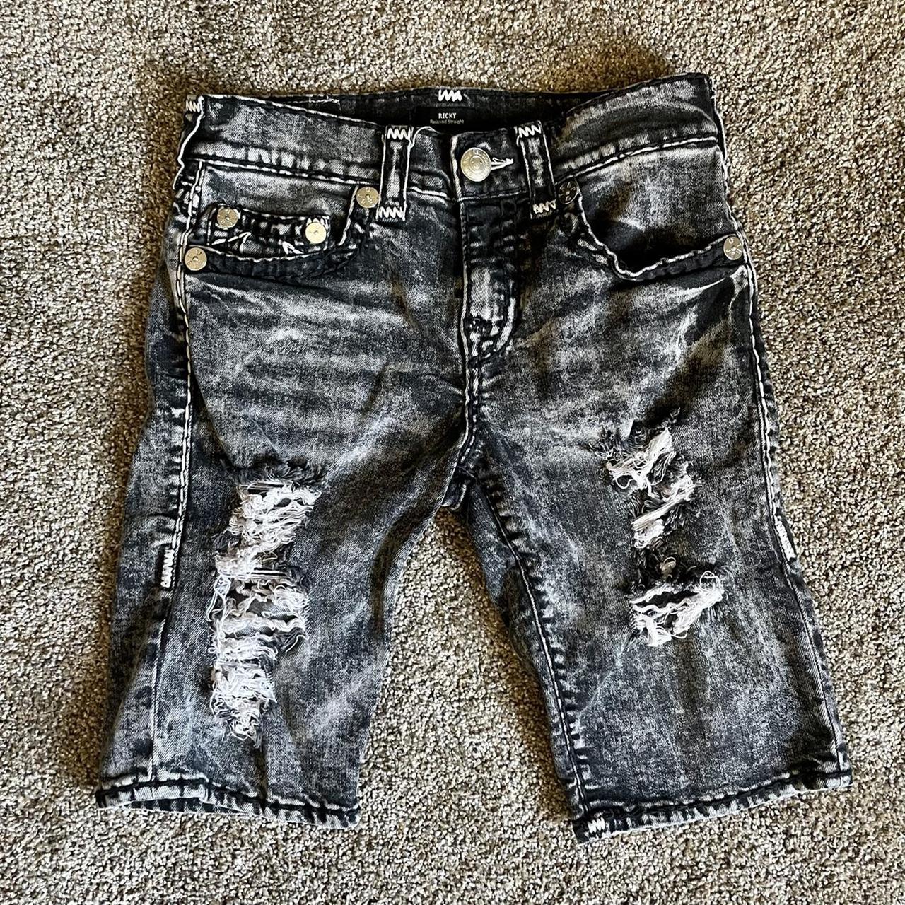 True religion grey on sale shorts