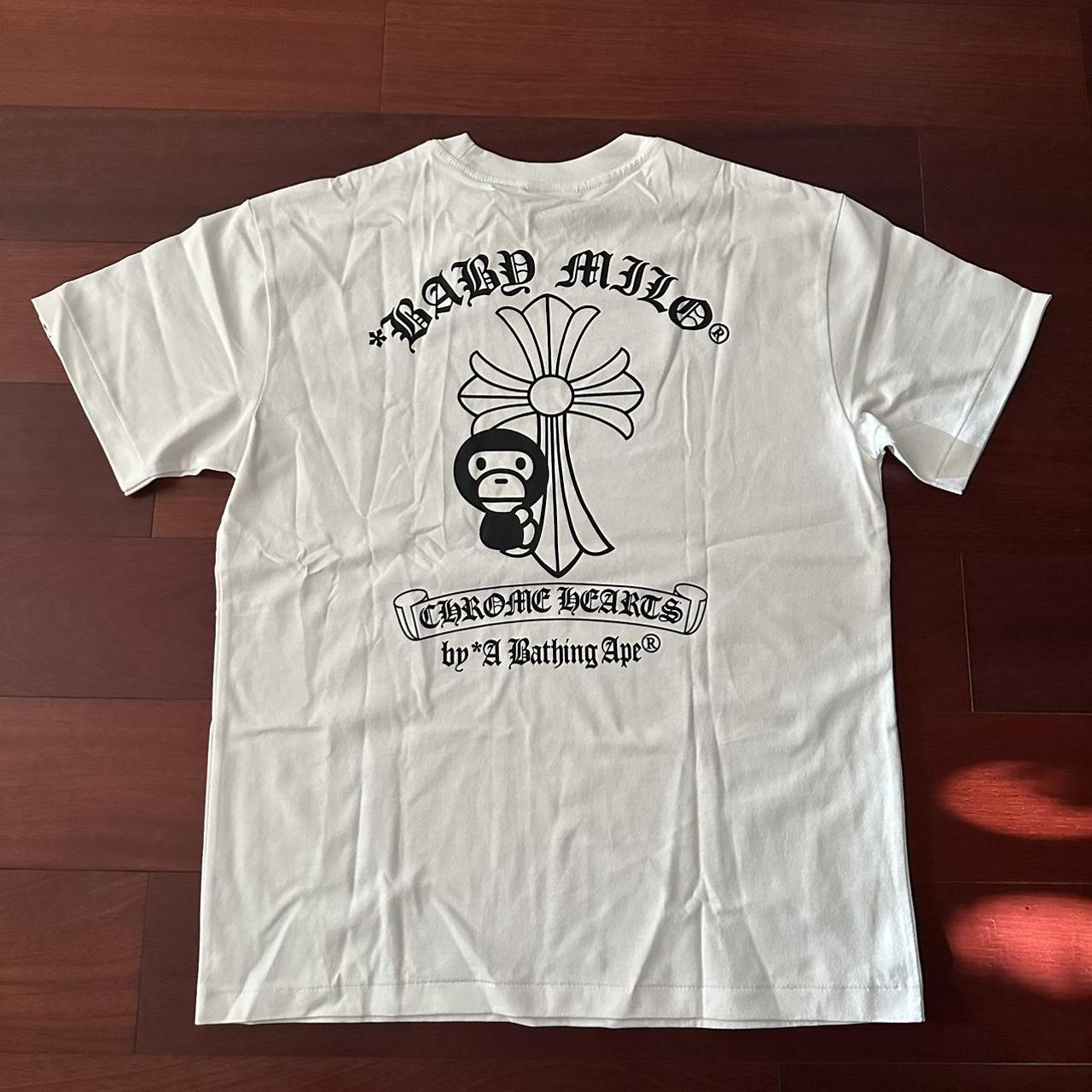 bape x chrome hearts baby milo tee brand new with... Depop