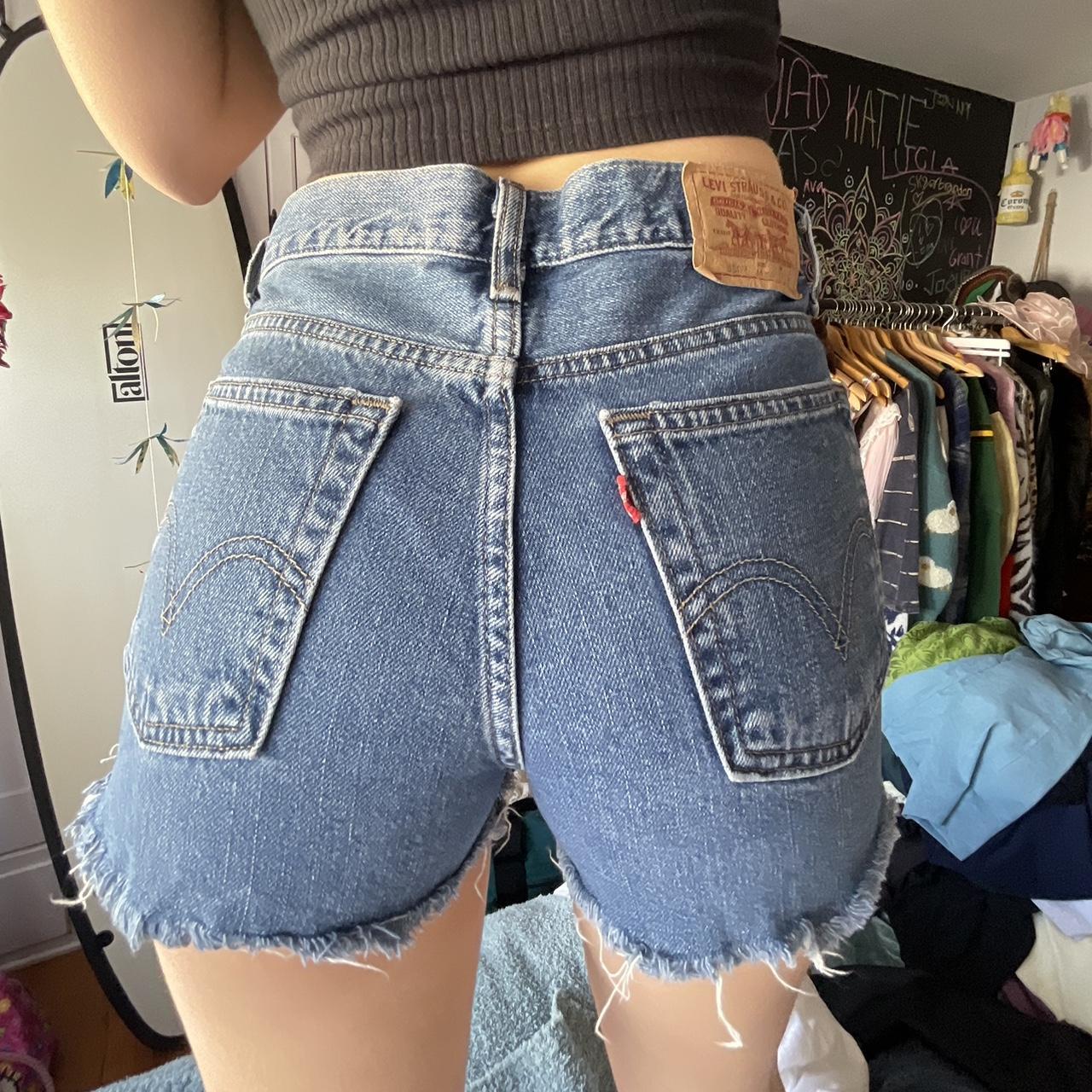 Levi's Women's Blue Shorts | Depop