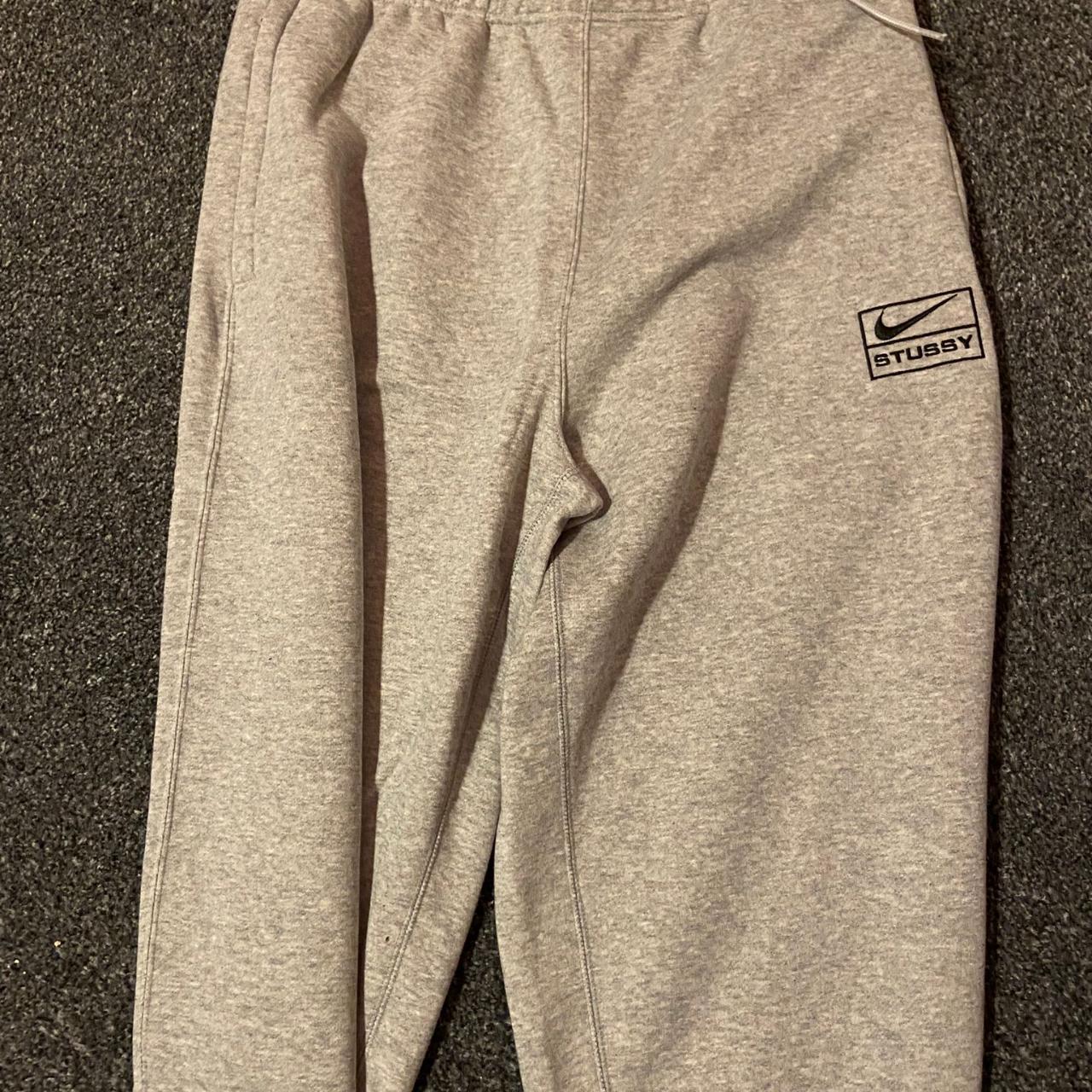 Stussy x Nike Grey Joggers Size medium Worn once, in... Depop