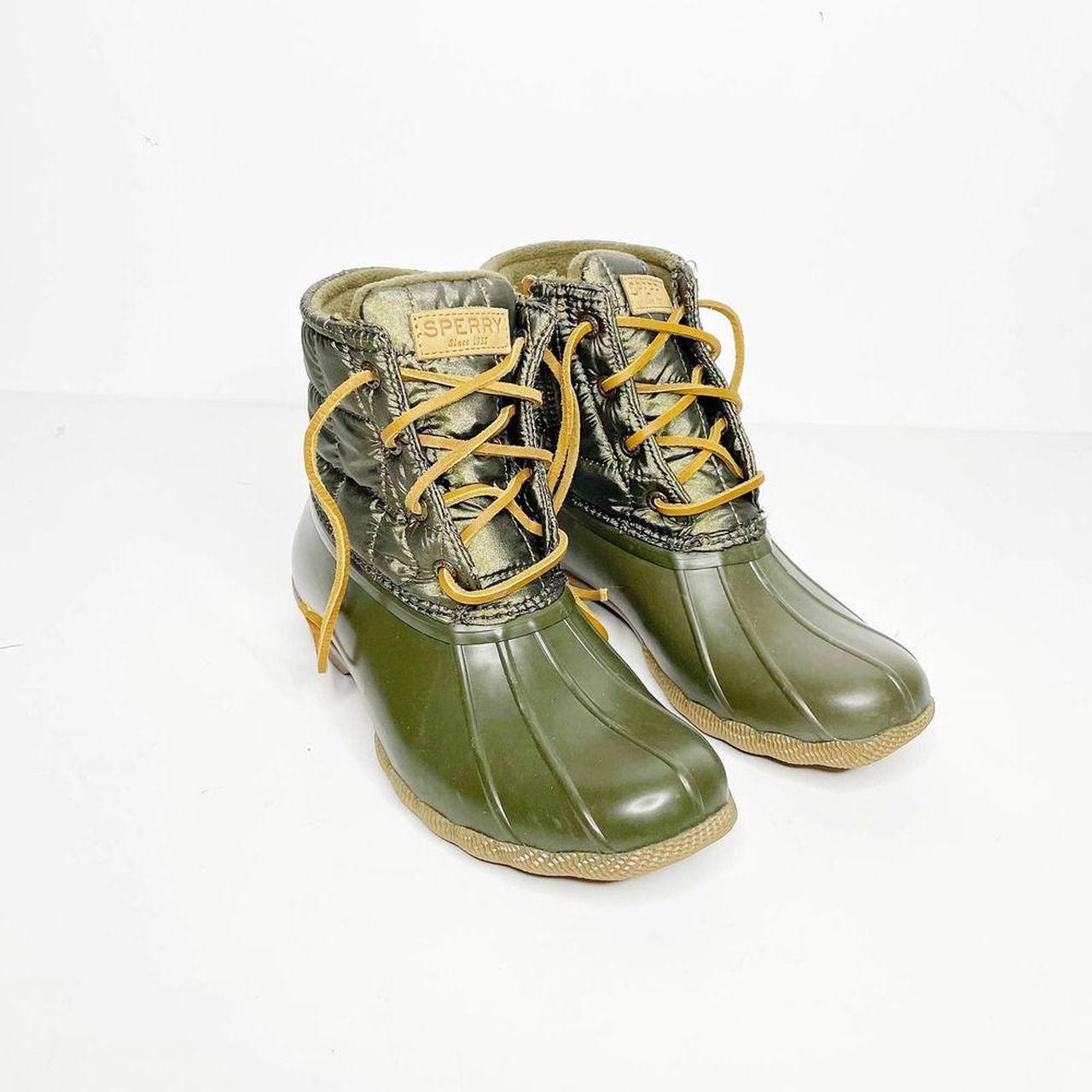 Sperry 2025 boots green