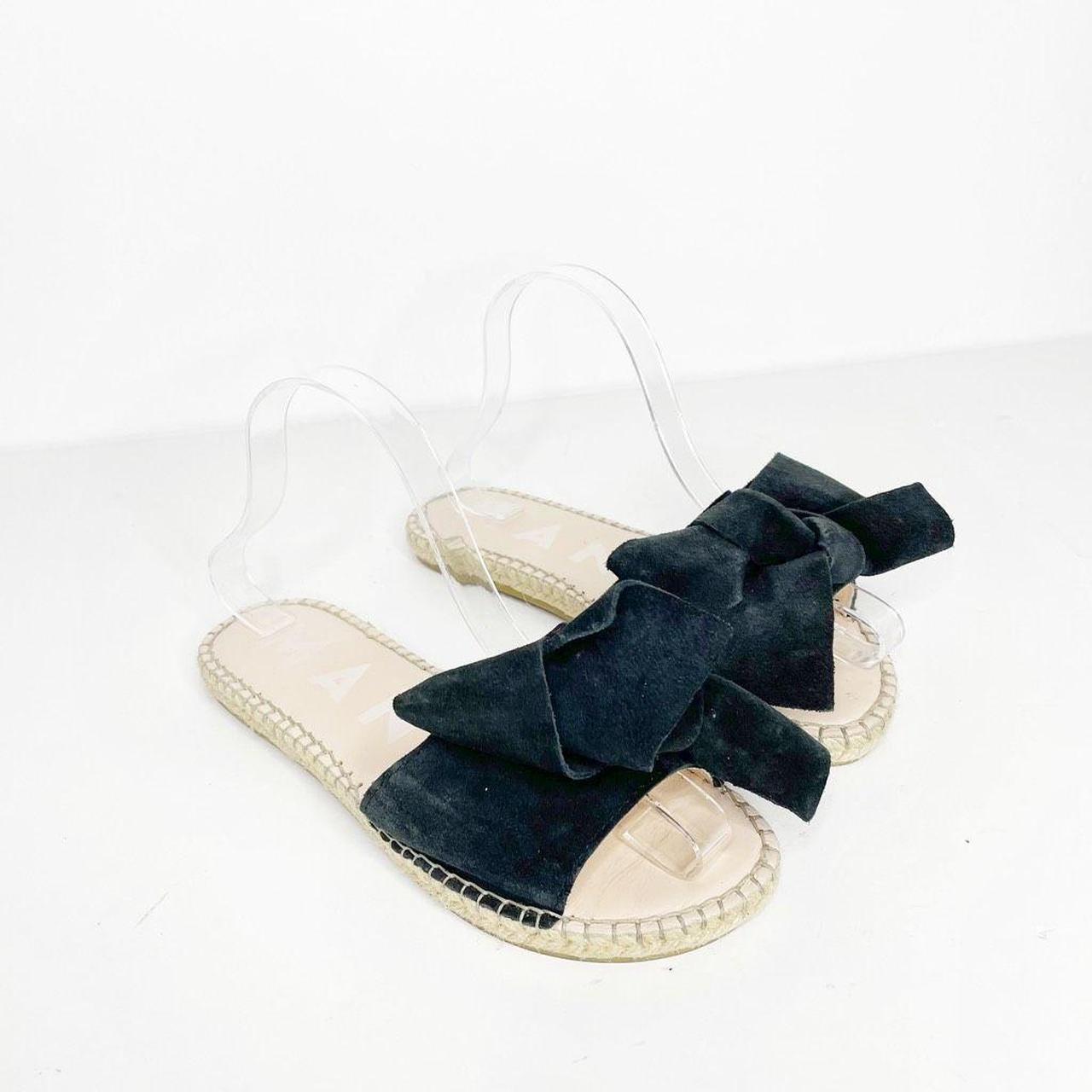 Suede store bow slides