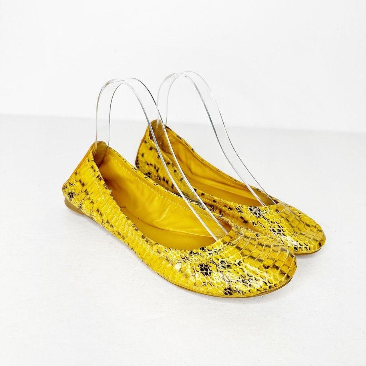 Tory burch outlet snakeskin ballet flats