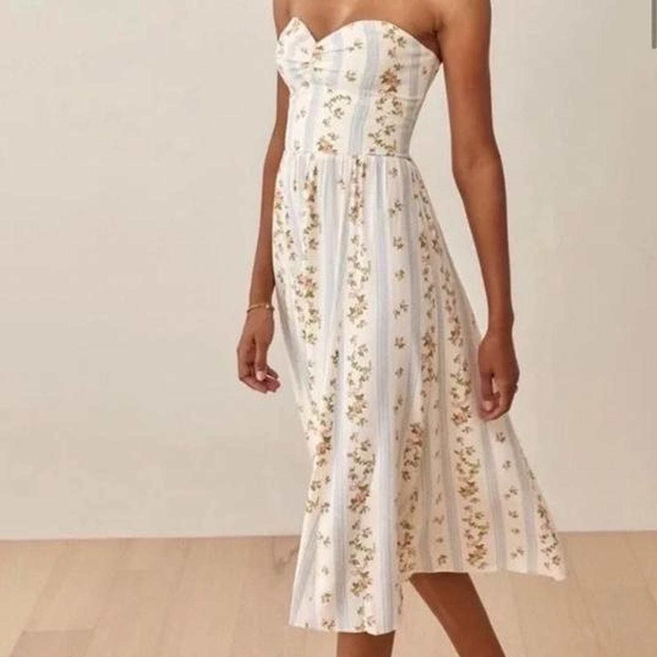 Reformation Aymeline Dress in Surrey Pattern Depop