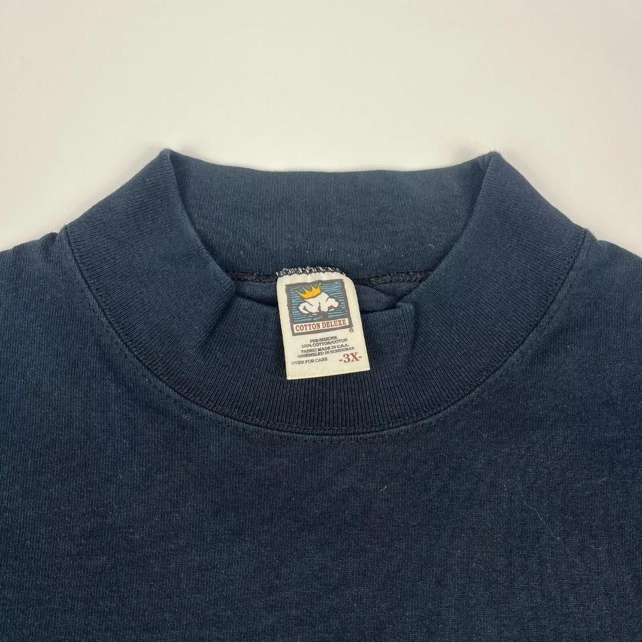 Vintage 90s Anvil Cotton Deluxe Blank Mock Neck Long | Depop