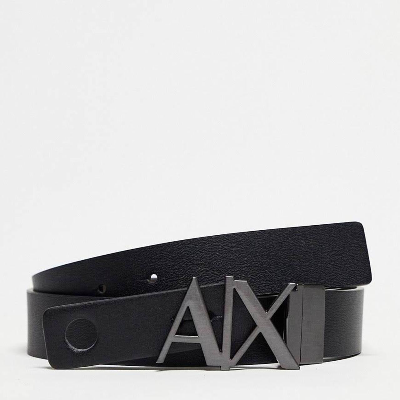 Armani Exchange Men's Black Belt Depop