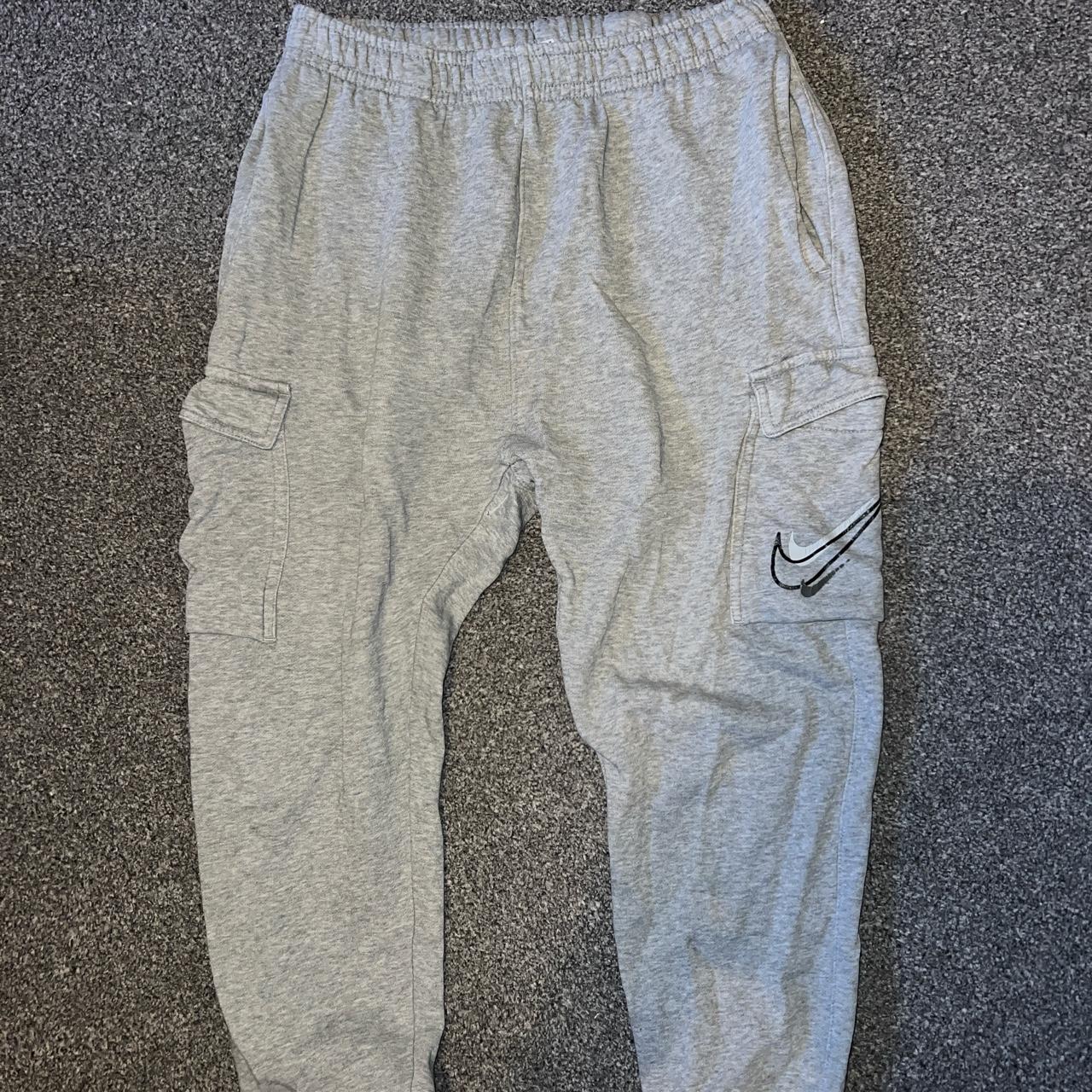 Men’s grey Nike cargo joggers Depop