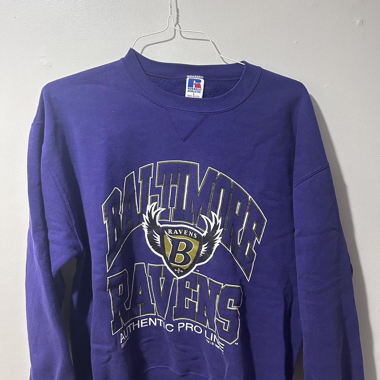 Baltimore Ravens vintage crewneck sweatshirt Men's - Depop