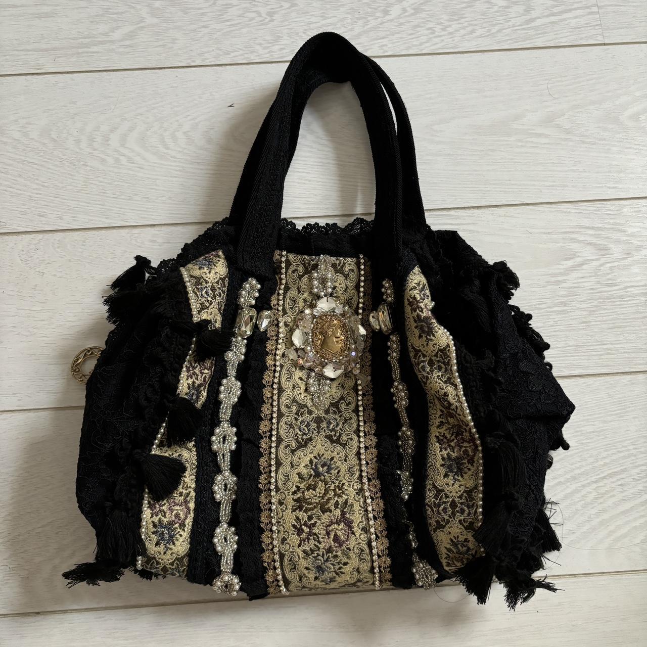 Chimaki Japanese handmade lace tote bag Baroque | Depop