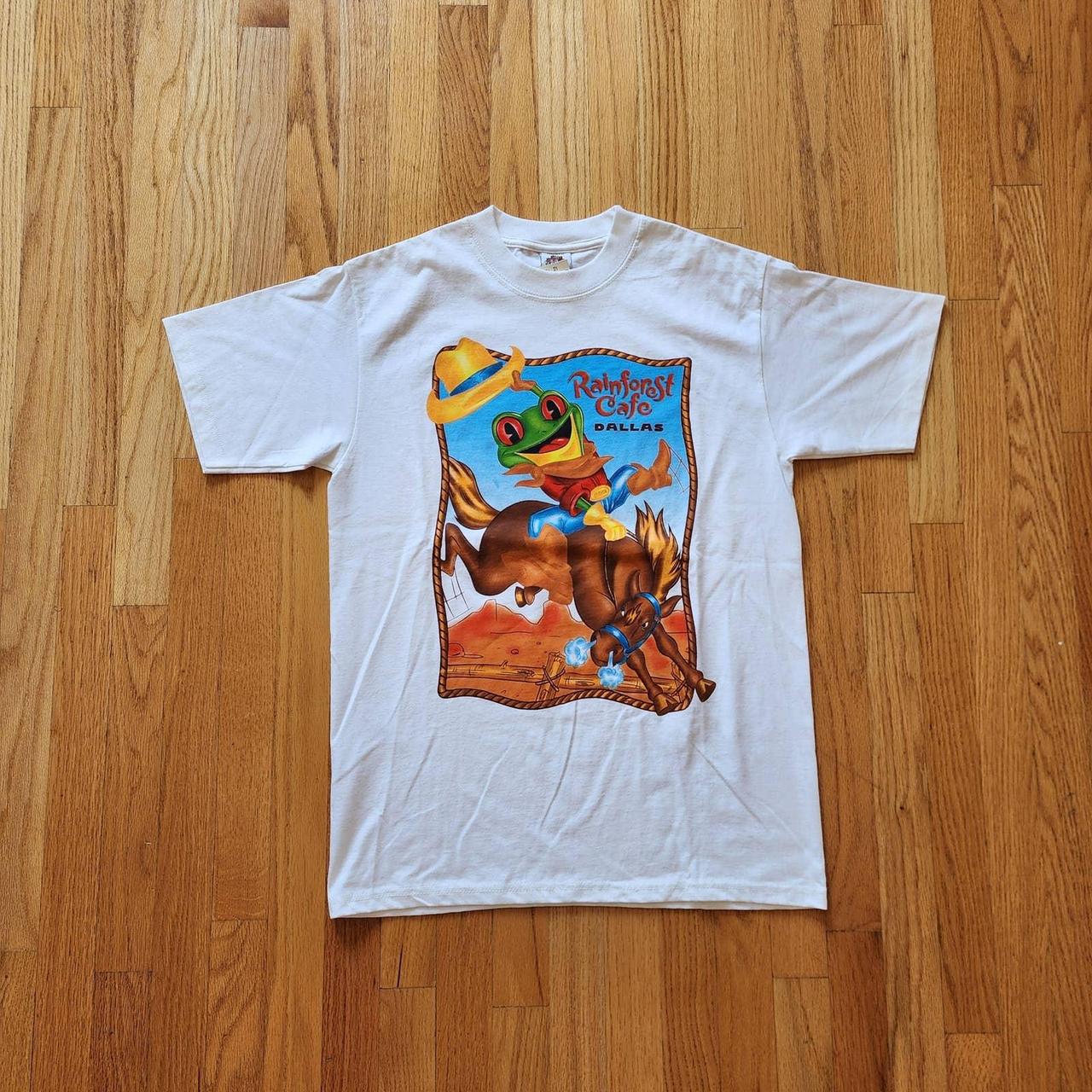 Vintage Dallas Rain Forest Cafe Shirt Medium... - Depop