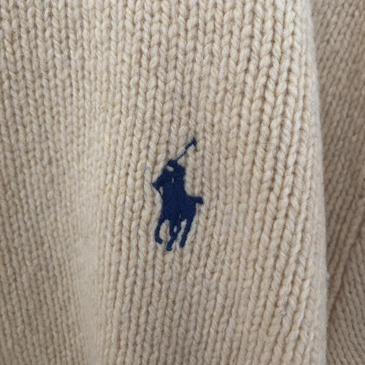 Extra large yellow Polo wool sweater, in great... - Depop