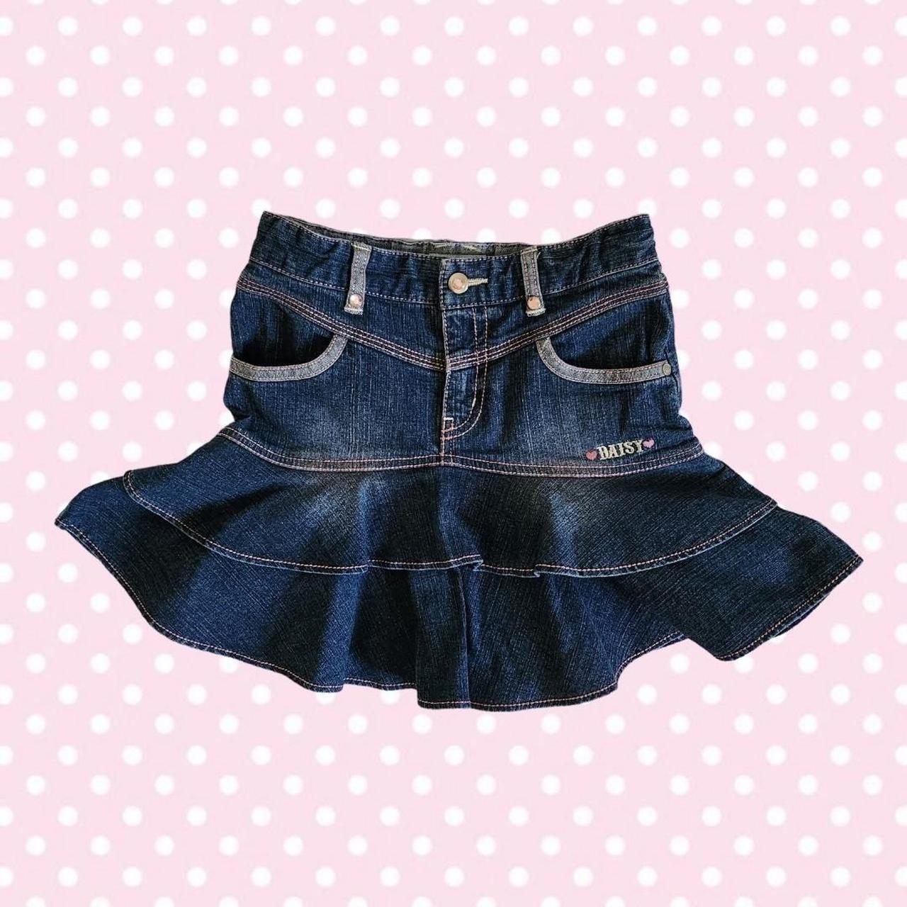 daisy lovers mini jean skirt 🐹🎀 brand : daisy... - Depop