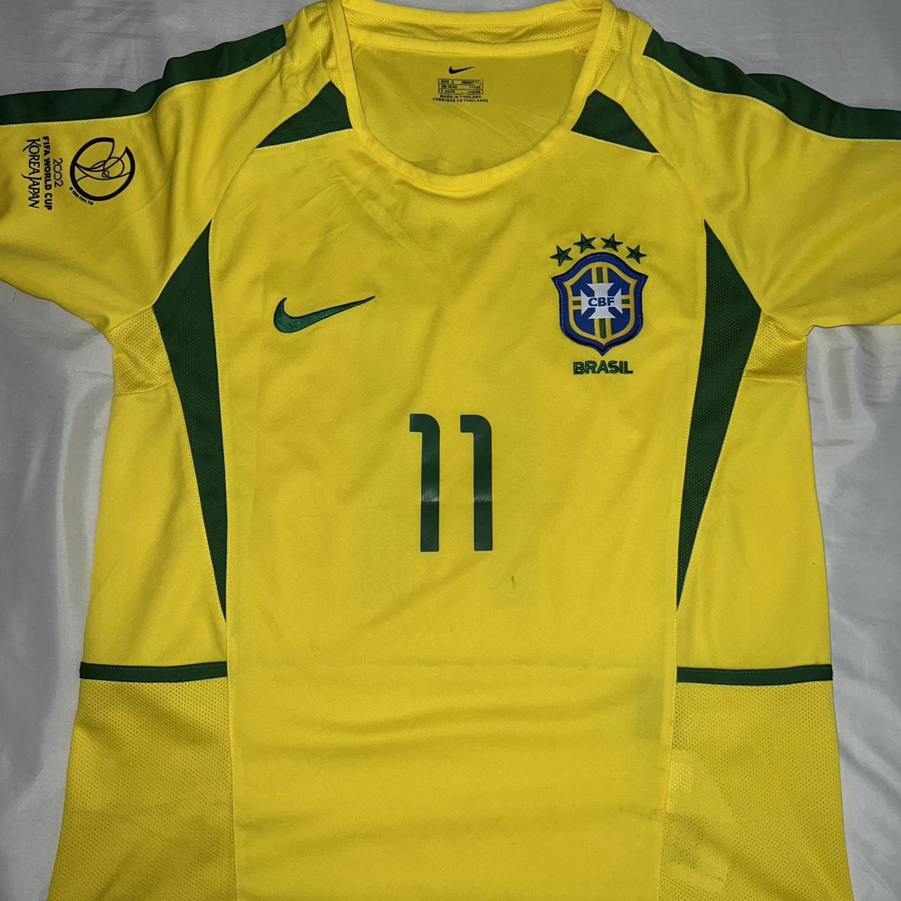 Vintage Brazil World Cup Soccer Jersey #11 - Depop