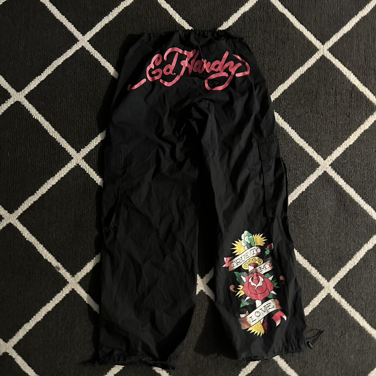 Ed hardy parachute pants - Depop