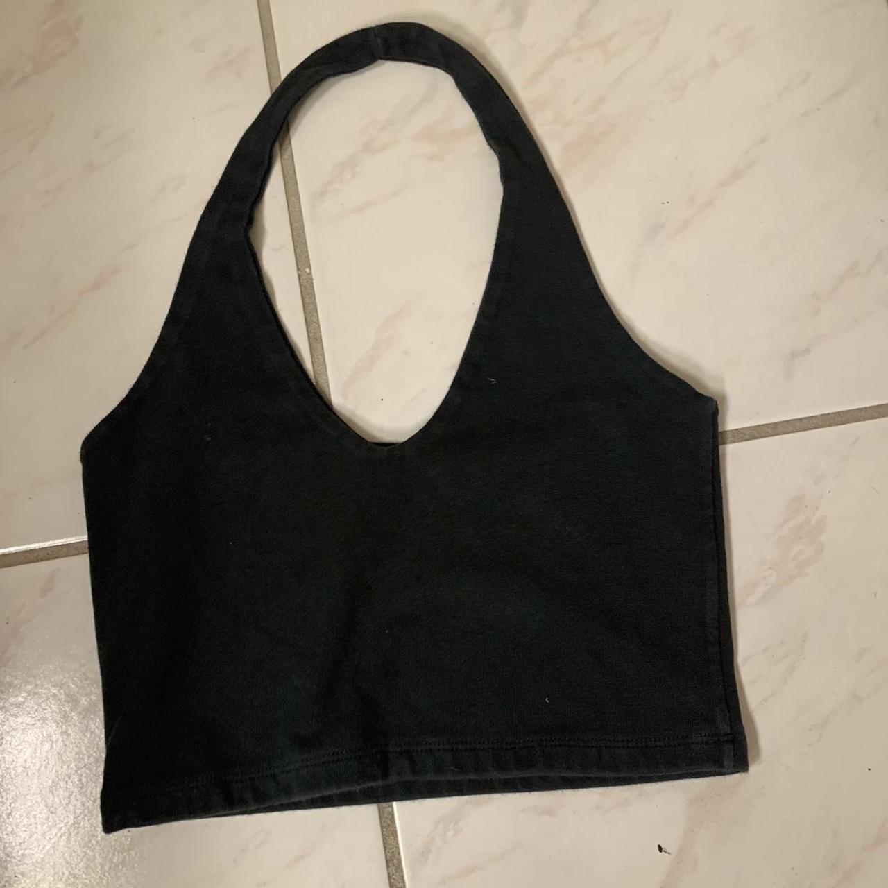 Brandy Melville, Tops, Brandy Melville John Galt Black Alexis Halter Top