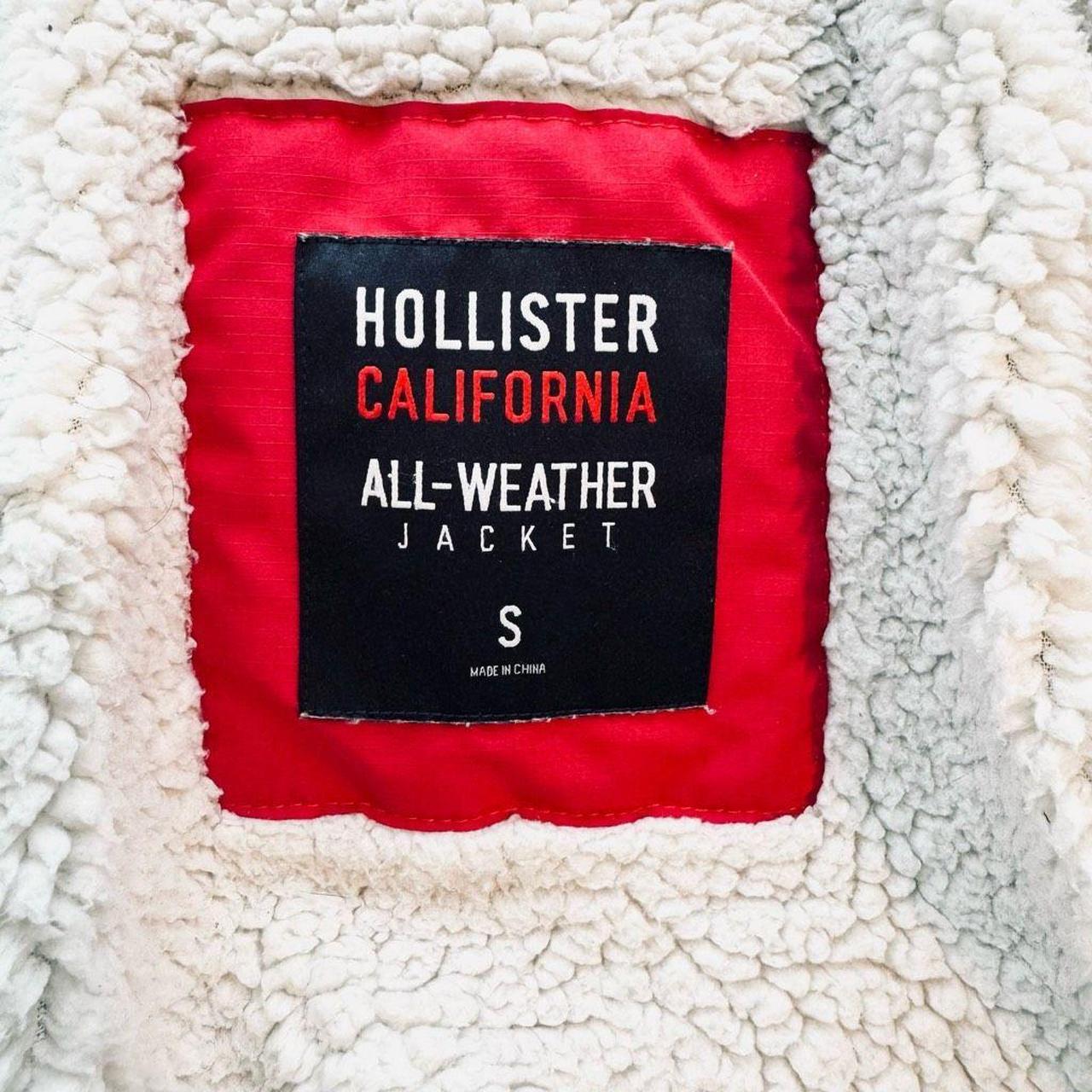 hollister all weather jacket size xs - Depop