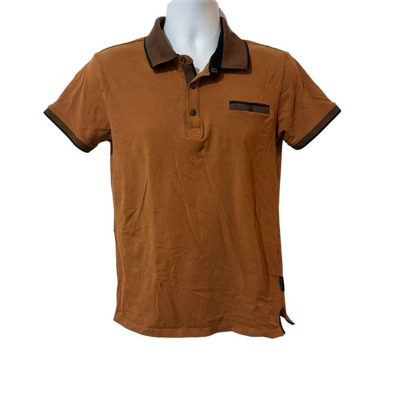 Scott James Men’s Brown Polo T-Shirt Short