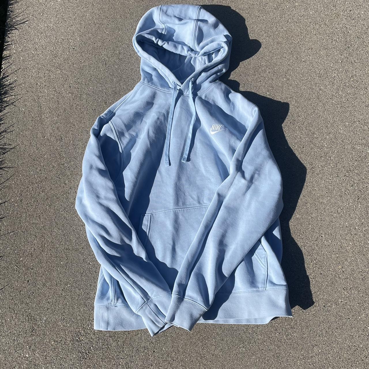 mens light blue nike hoodie
