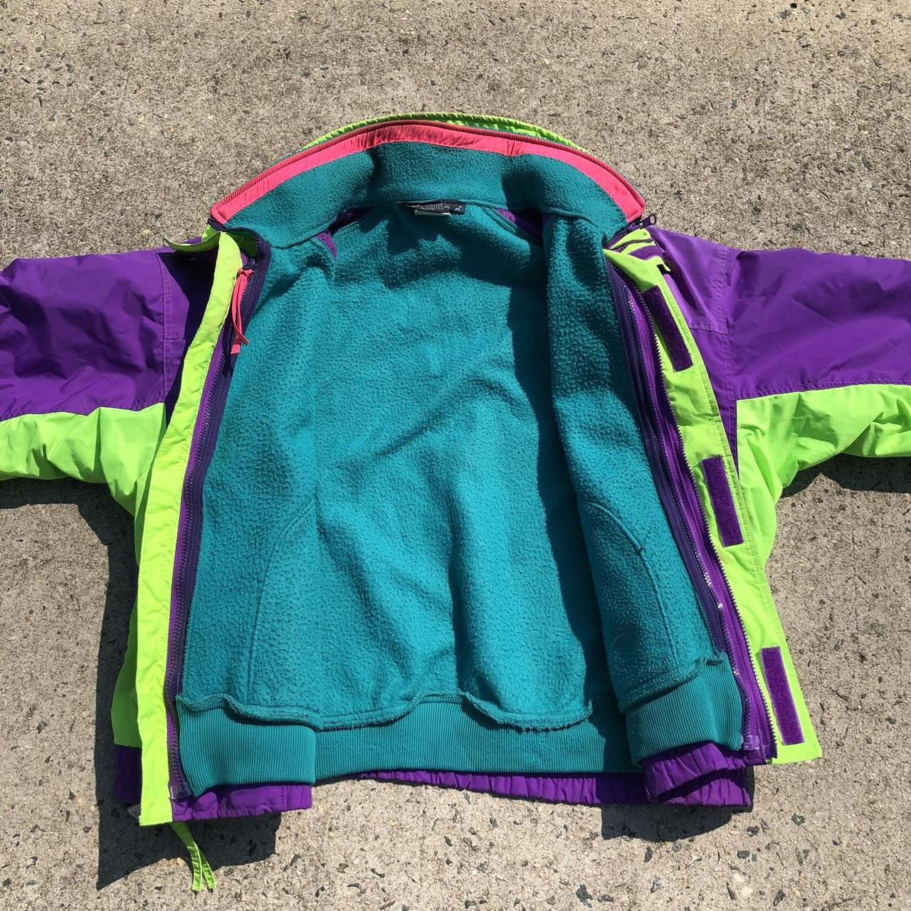 colombia bugaboo jacket mens XL colorful 80s usa made 3 in 1