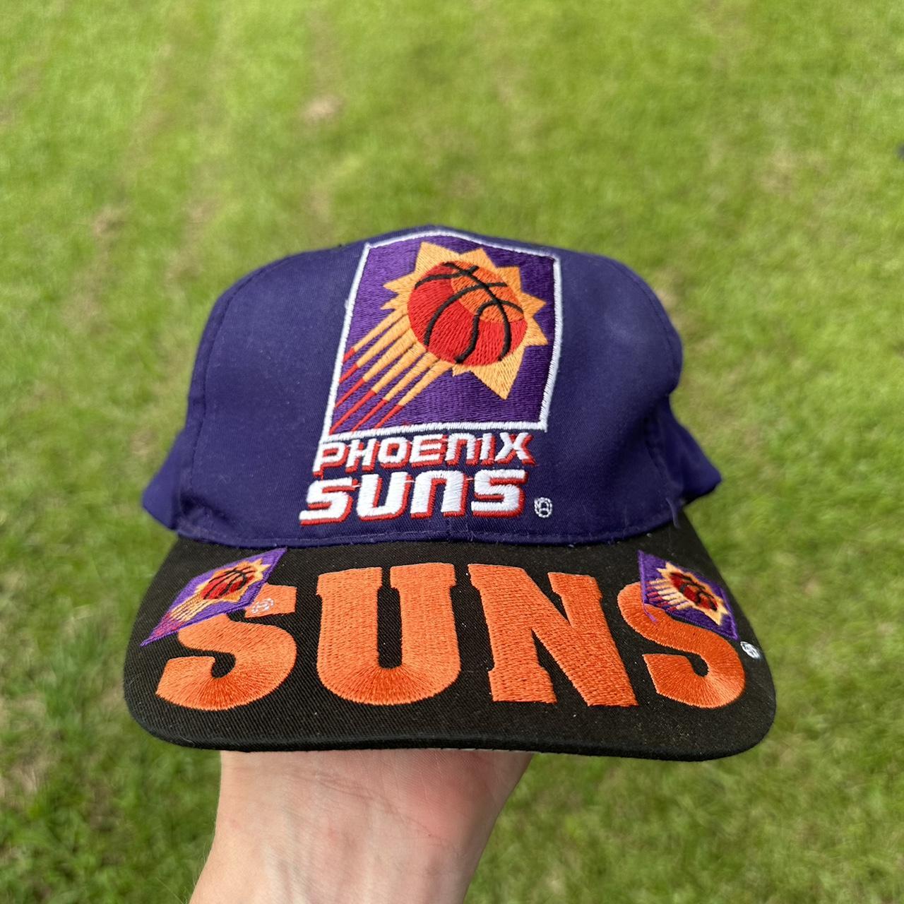 Vintage 90s Phoenix Suns block head snap back nba... - Depop