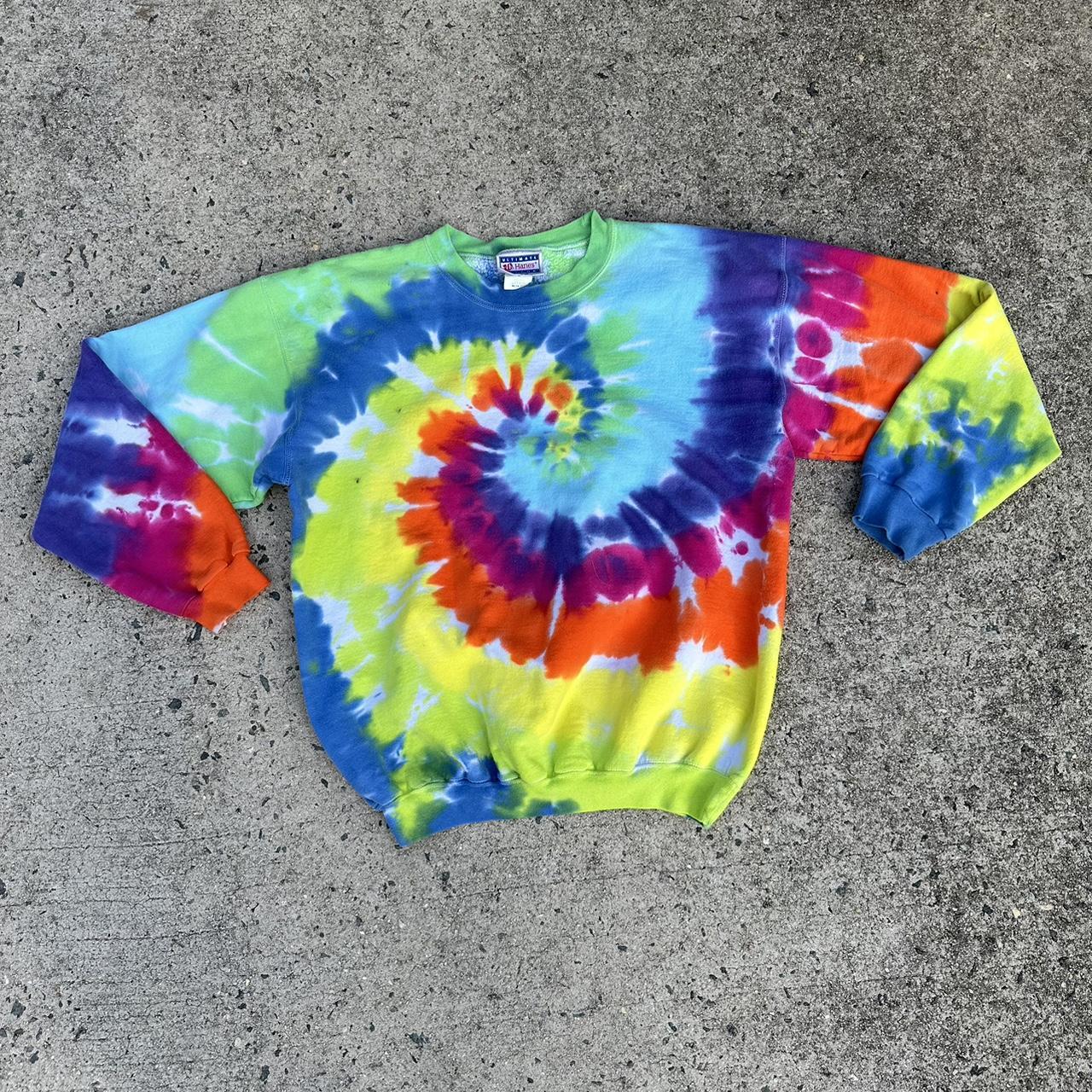 Hanes tie dye discount sweatshirt