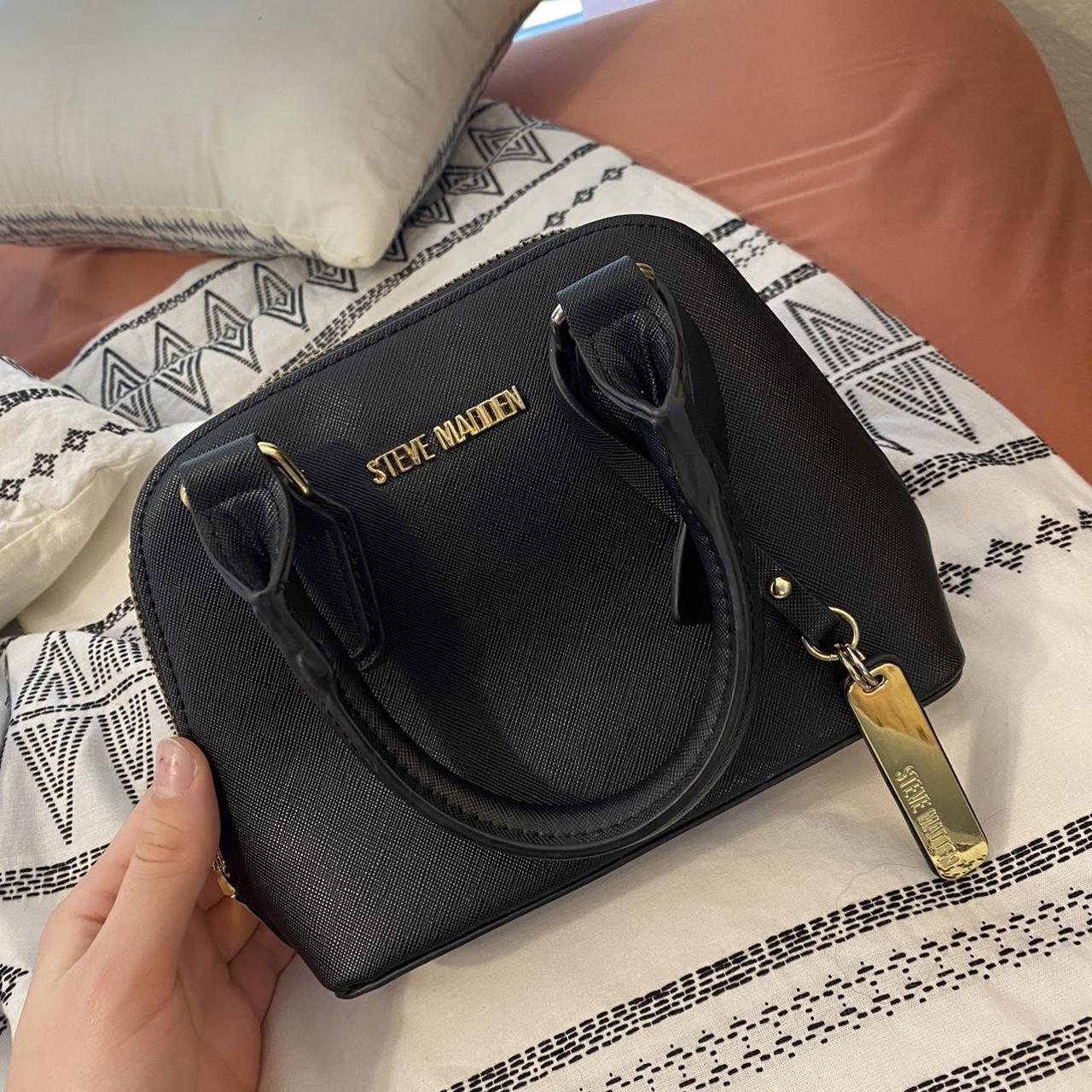 Steve Madden- black crossbody/ shoulder bag - Depop