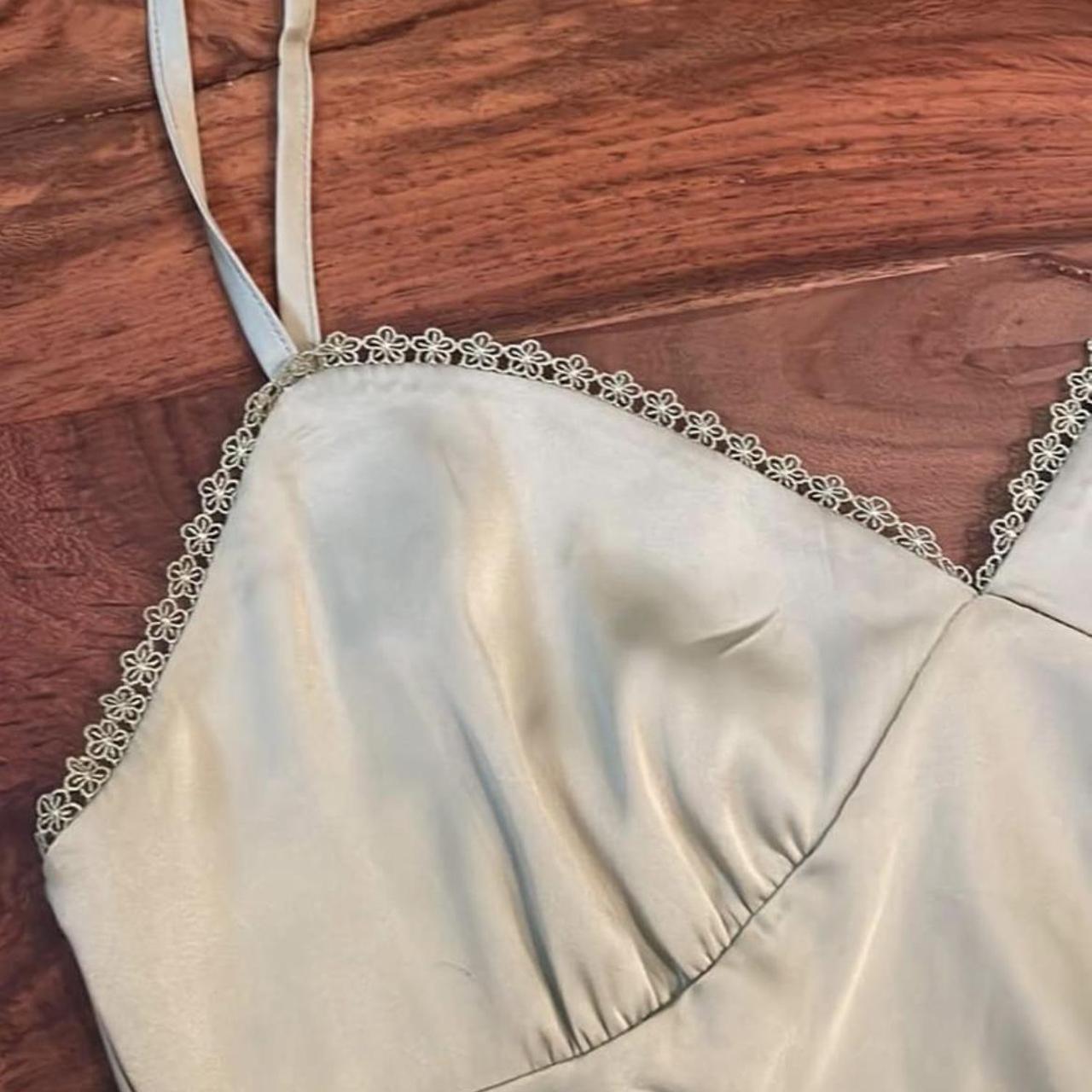 Aritzia Green Slip Dress. Super cute, I just don’t... Depop